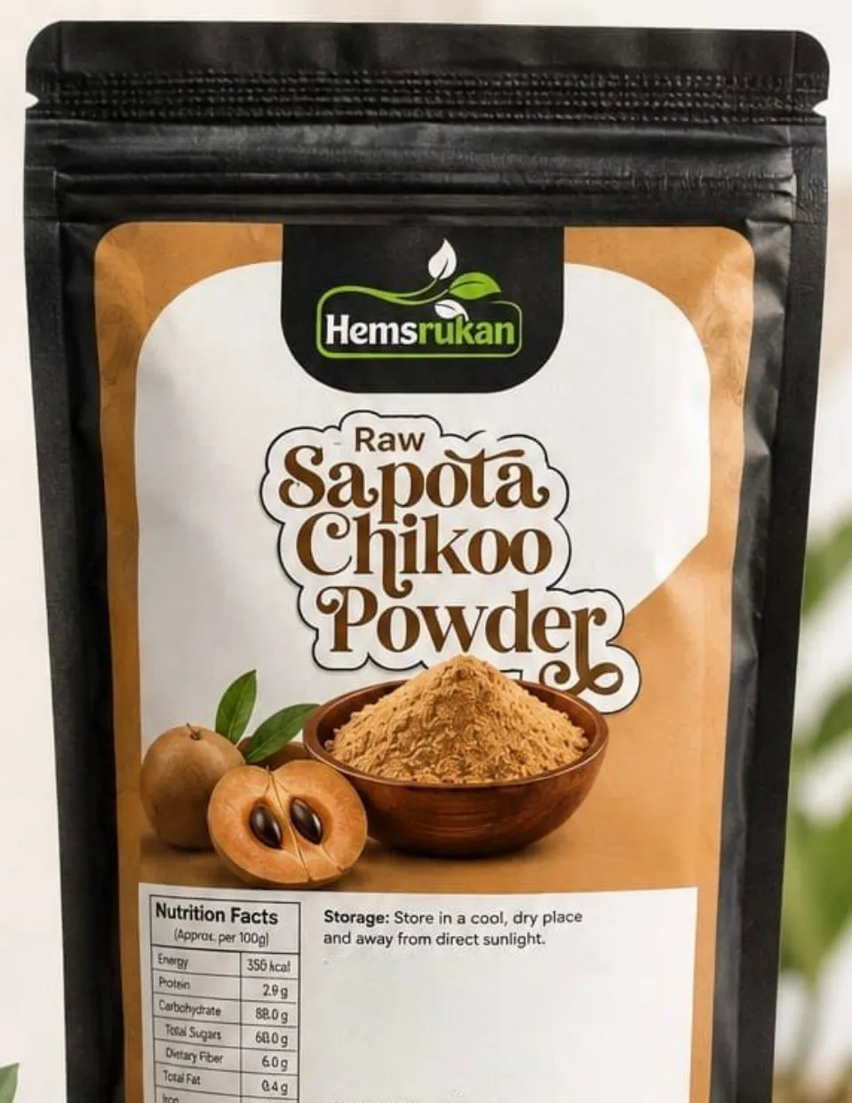 Hemsrukan Sapota Chikoo Powder pack